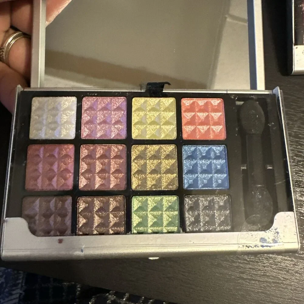 Profusion Eye Shadow Palette 12 Shimmer Shades w/ Mirror - PINK Business Case
